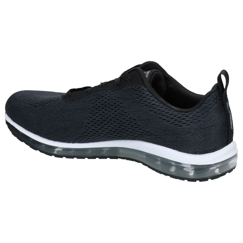 Skechers Memory Foam Zwarte Lage Sneakers in stof (272774)