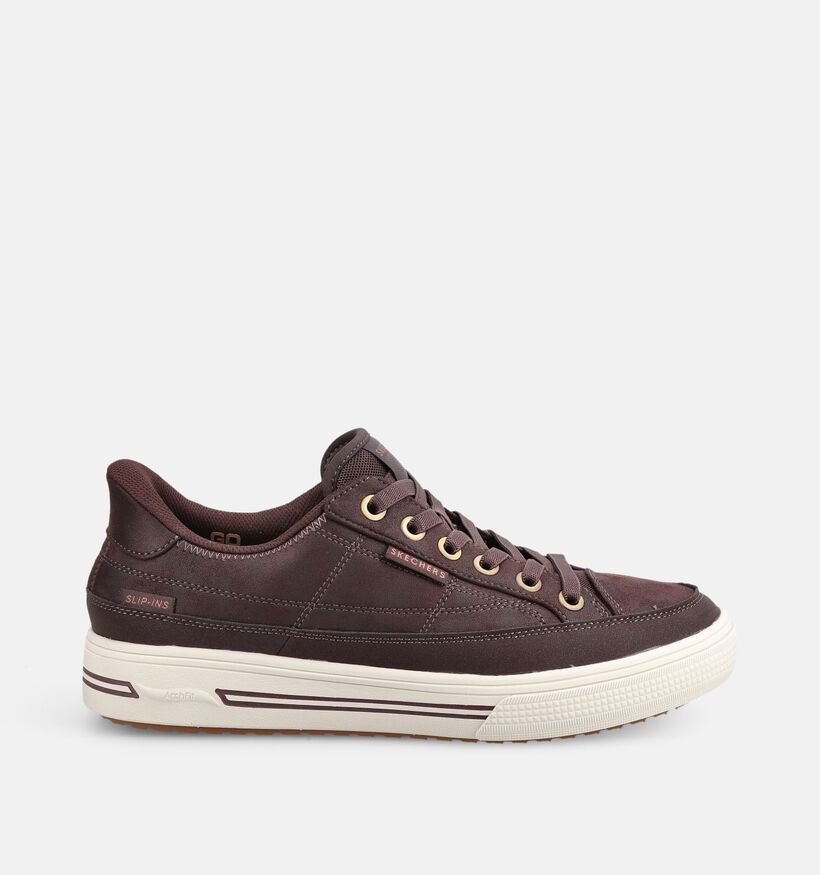 Skechers Arch Fit Arcade Donkerbruine Slip-Ins voor heren (378018)