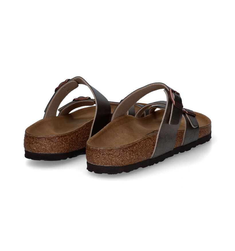 Birkenstock Mayari Bruine Slippers in kunstleer (322652)