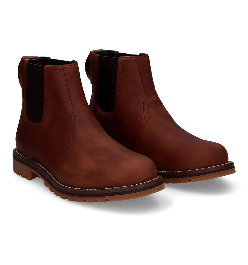 Timberland Larchmont II Chelsea Bottines en Cognac pour hommes (328648) - pour semelles orthopédiques