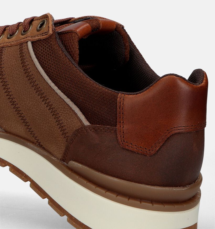 Bullboxer Cognac Veterschoenen voor heren (338837) - geschikt voor steunzolen