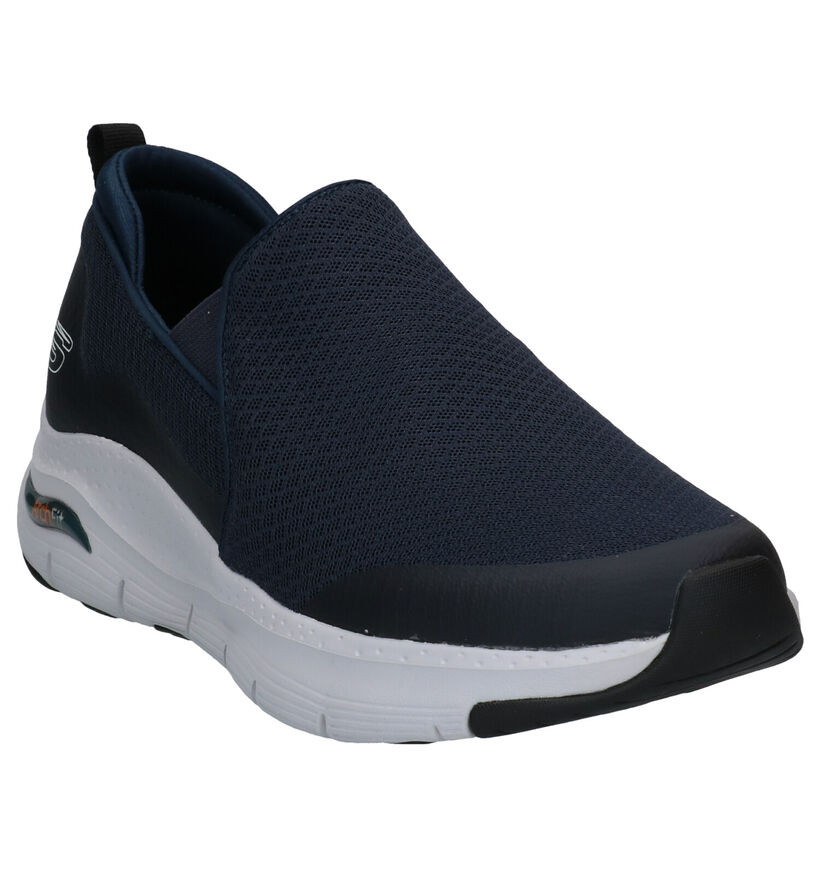 Skechers Arch Fit Banlin Blauwe Slip-on Sneakers in stof (302241)