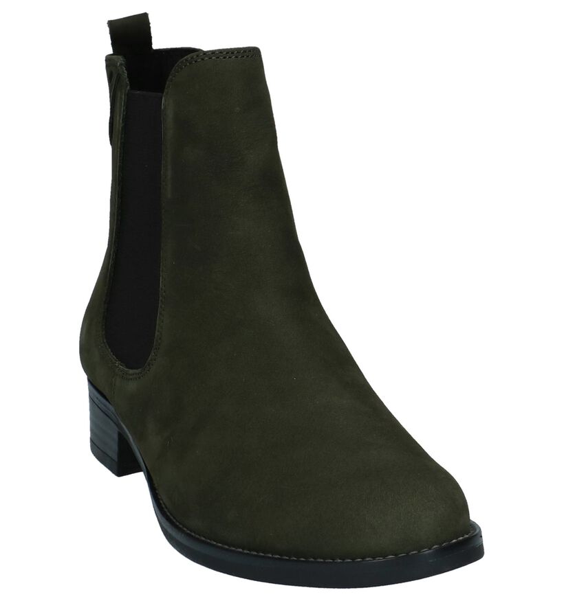 Kaki Chelsea Boots Caprice in daim (227139)