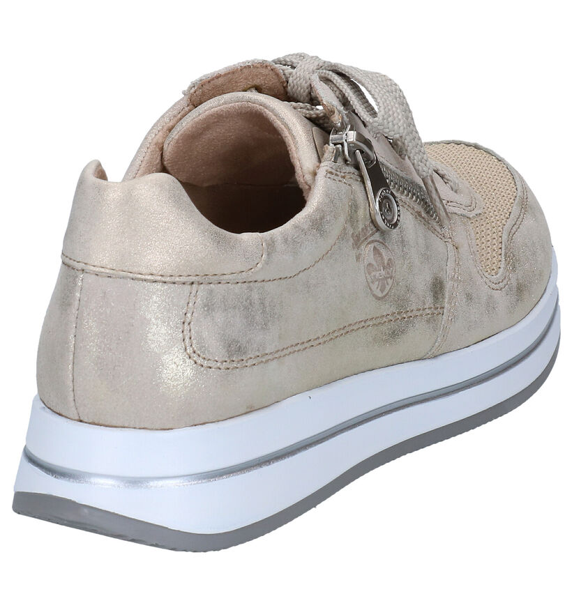 Rieker Beige Veterschoenen in daim (271868)