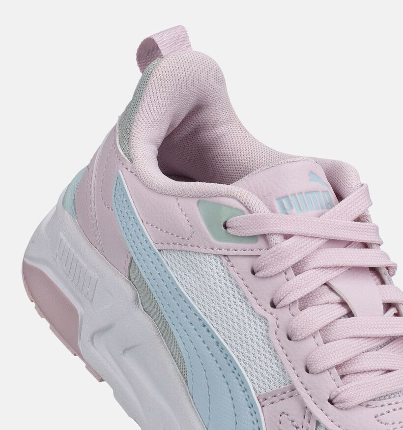 Puma Trinity 2 LT Baskets basses en Blanc pour filles (375580) - pour semelles orthop&eacute;diques
