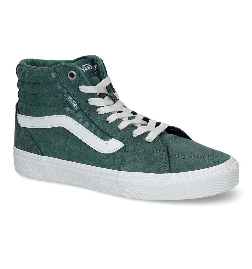 Vans Filmore HI Animal Baskets en Rose pour femmes (321160)