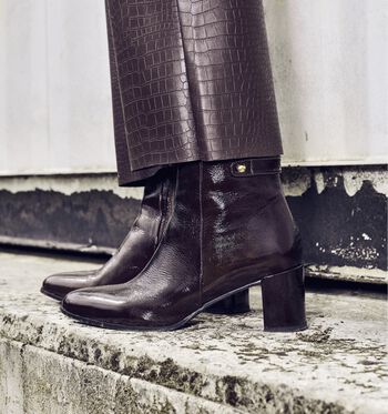Laurent David Bottines Marron