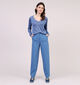 Vila Vikamma Pantalon classique en Bleu pour femmes (323713)