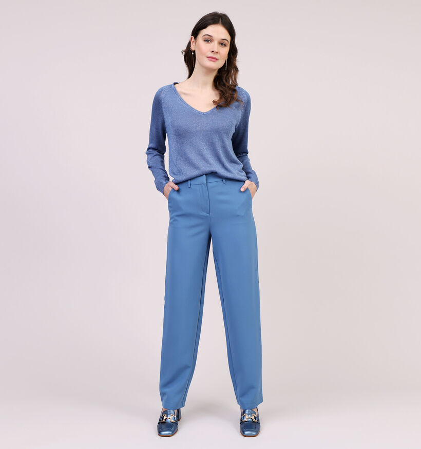 Vila Vikamma Pantalon classique en Bleu pour femmes (323713)
