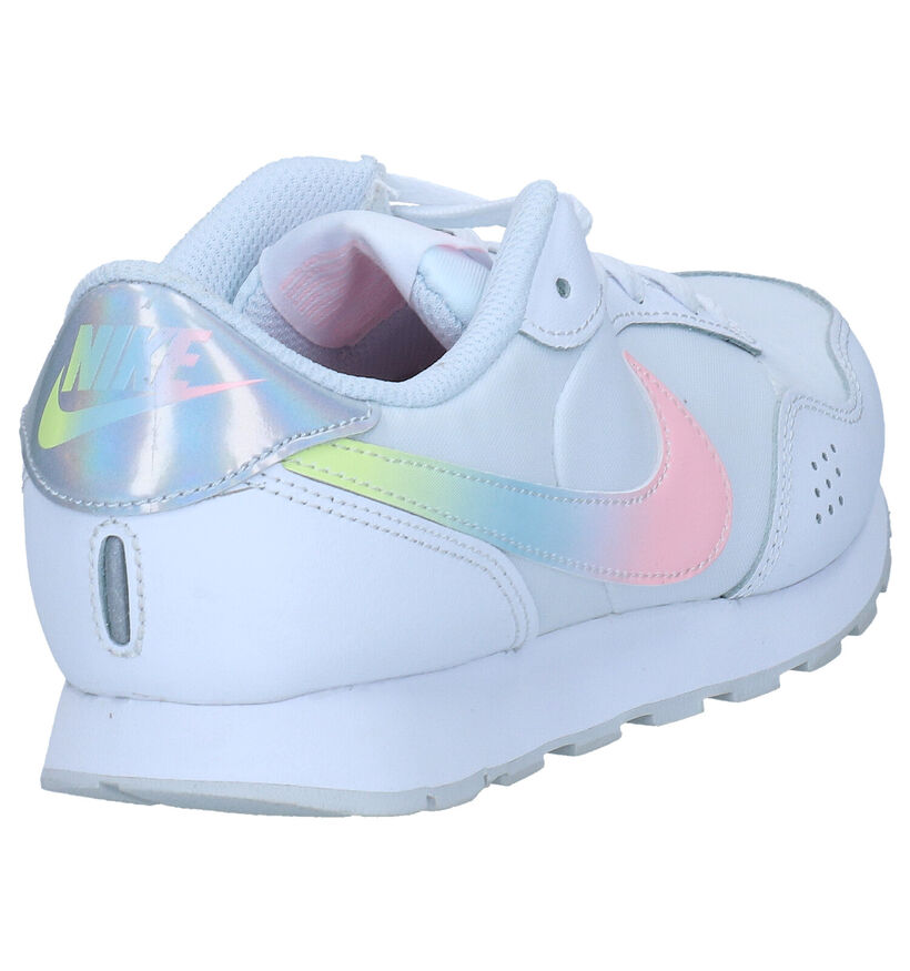 Nike MD Valiant Witte Sneakers in stof (284452)
