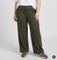 Vero Moda Curve Chali Donkergroene Geklede Broek voor dames (378133)