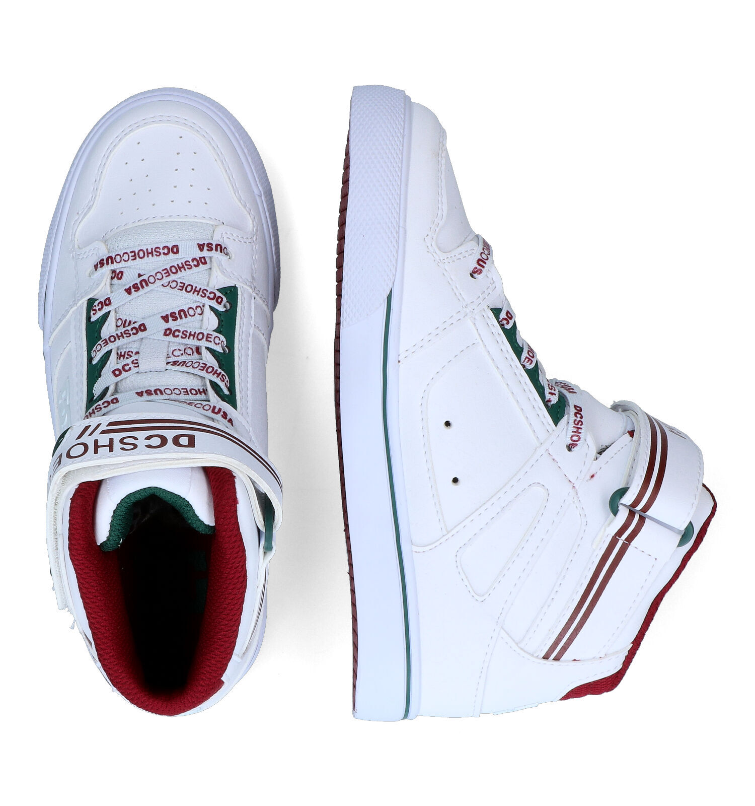 Witte high top sneakers top