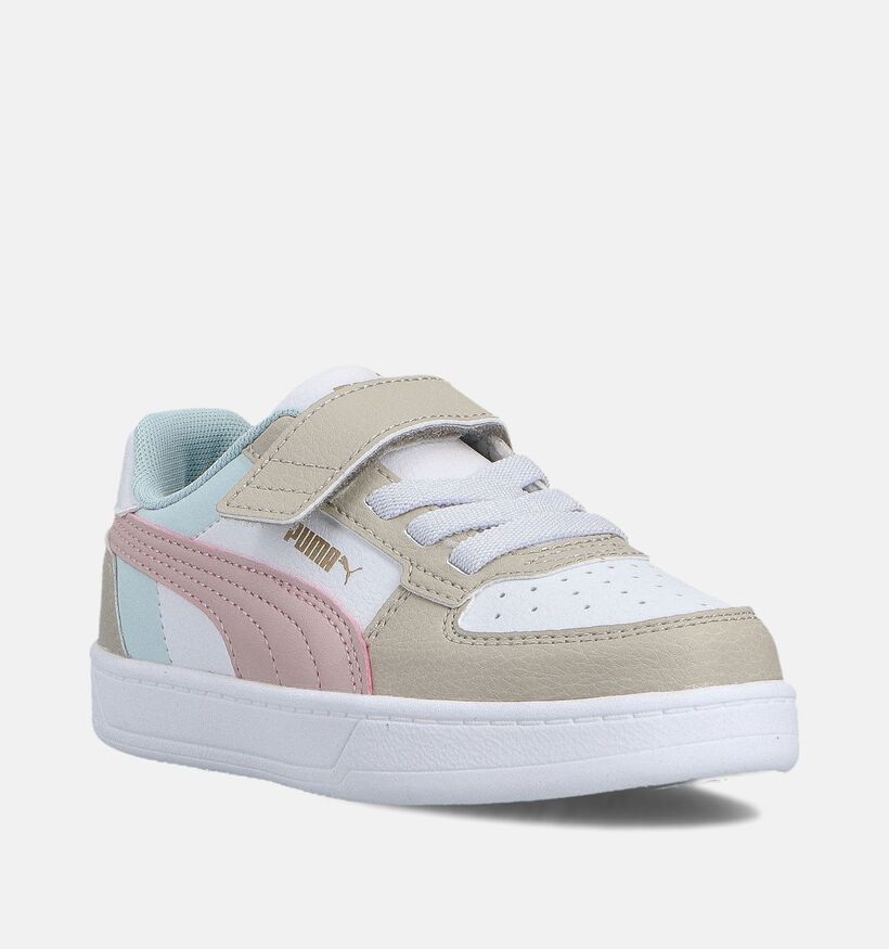 Puma Caven 2.0 Block Witte Sneakers voor meisjes (359171) - geschikt voor steunzolen