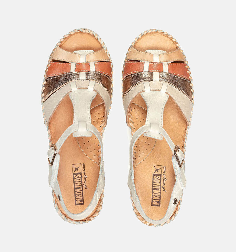 Pikolinos Aguadulce Ecru Sandalen met sleehak voor dames (354683)
