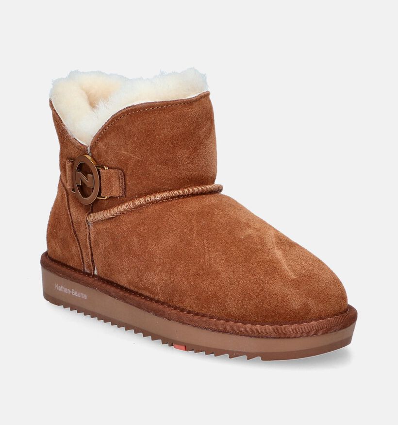 Nathan-Baume Cognac Boots voor dames (348391)