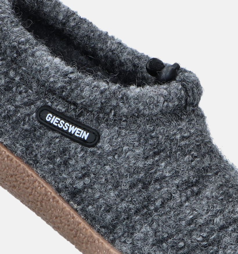 Giesswein Vent Pantoufles en Gris pour femmes (349154) - pour semelles orthopédiques