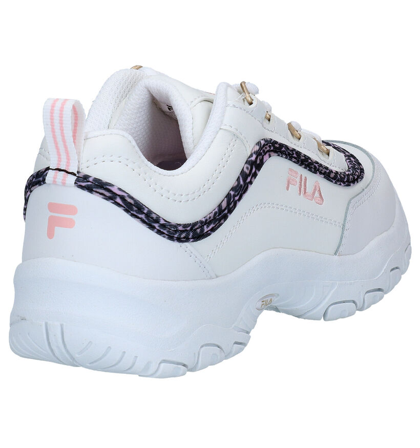 Fila Strada Low JR Witte Sneakers in kunstleer (285477)