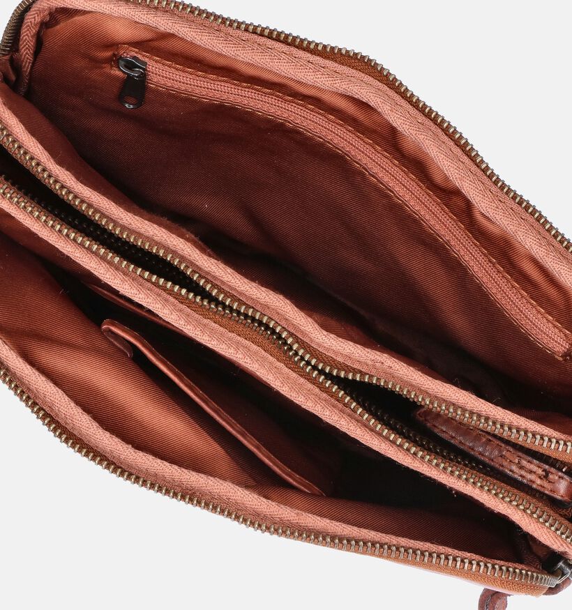 Bear Design Sac porté croisé en Cognac pour femmes (358890)