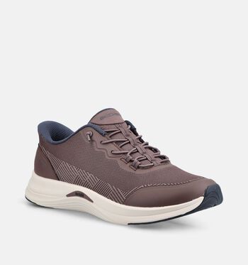 Skechers Arch Fit Low Sneakers Bruin/Blauw