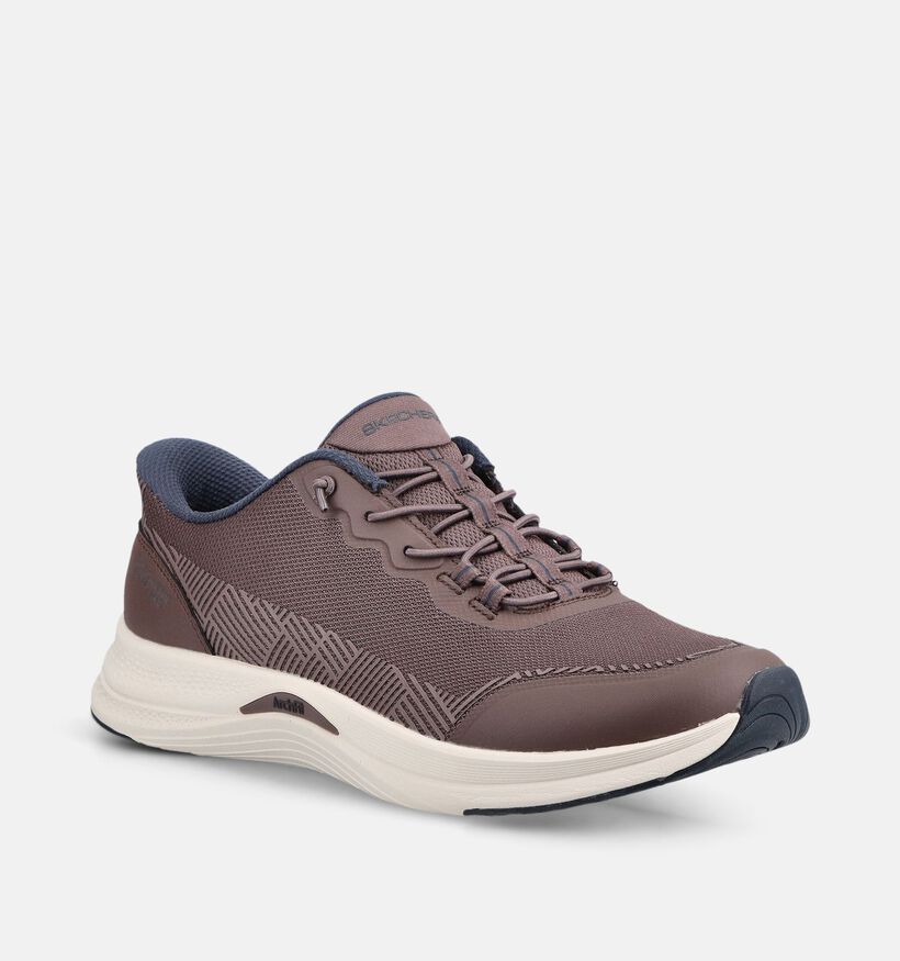 Skechers Arch Fit Bruine Sneakers voor dames (377981) - geschikt voor steunzolen