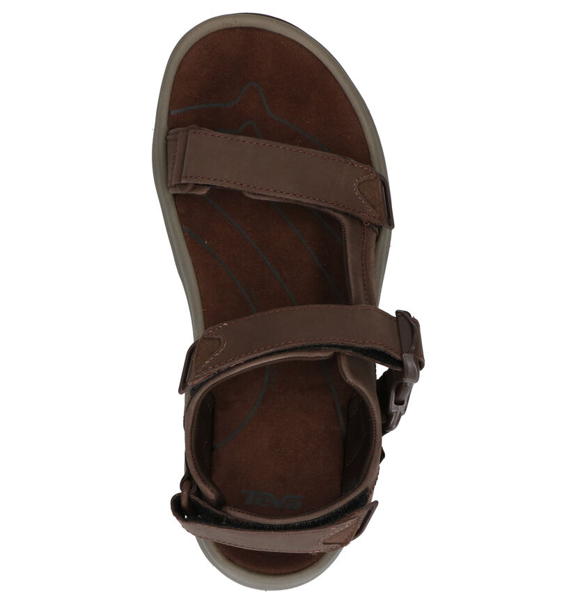 Teva Tanway Sandales en Marron en cuir (289139)
