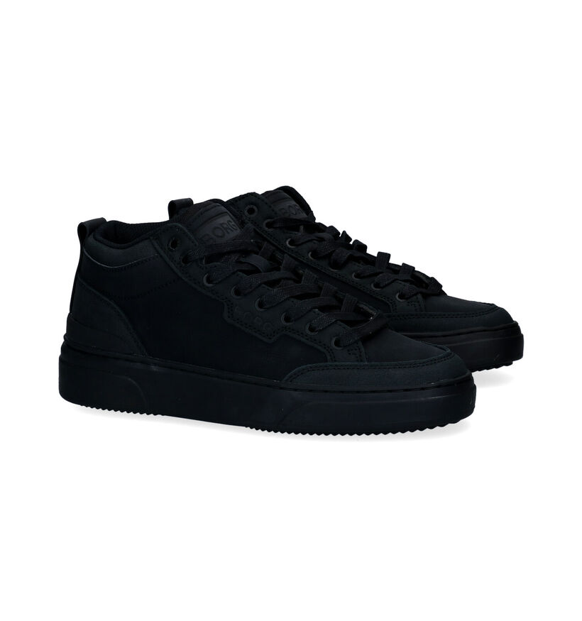 Björn Borg Baskets montantes en Noir pour hommes (294581) - pour semelles orthopédiques