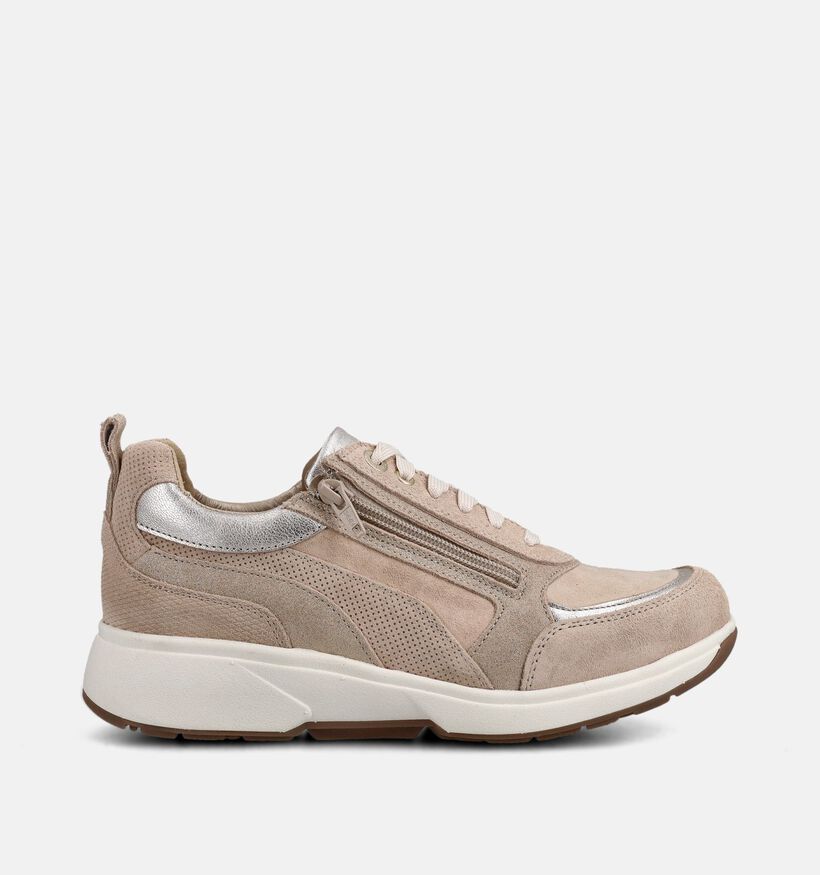 Xsensible Valletta Beige Brede Sneakers voor dames (373020) - geschikt voor steunzolen