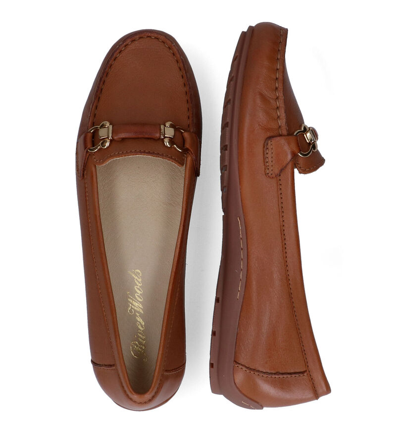 River Woods Mocassins en Cognac en cuir (306872)