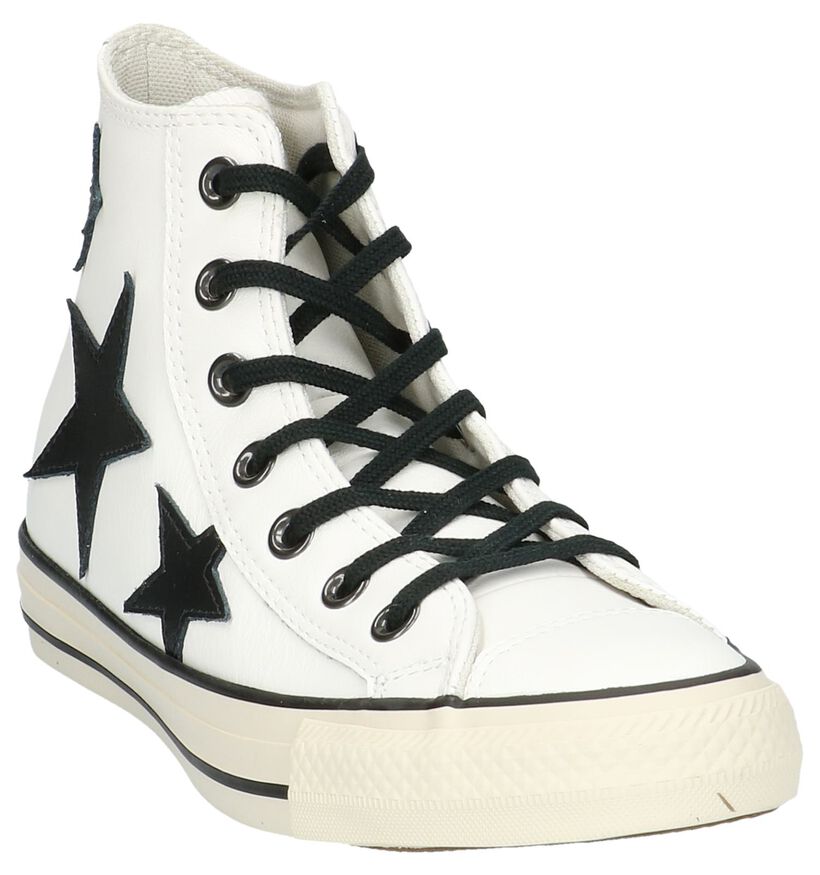 Witte Sneakers met Sterren Converse Chuck Taylor All Star High, , pdp