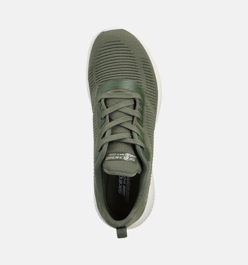 Skechers Bobs Squad Groene Sportieve Sneakers voor dames (361042) - geschikt voor steunzolen