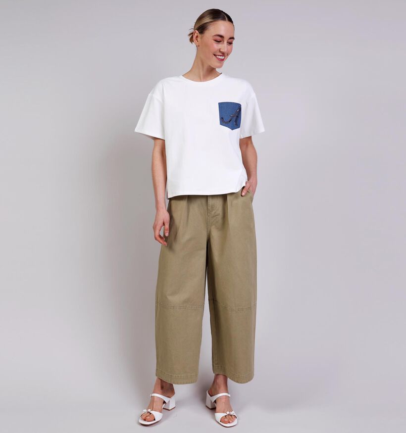 Ador&eacute; Sey Witte T-shirt voor dames (376747)