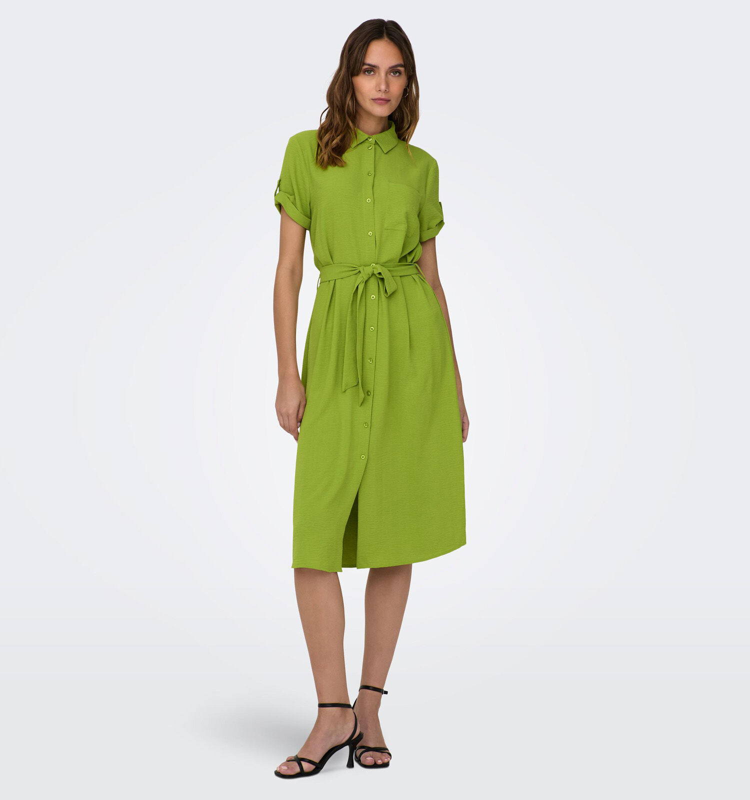 Groene hemdjurk top