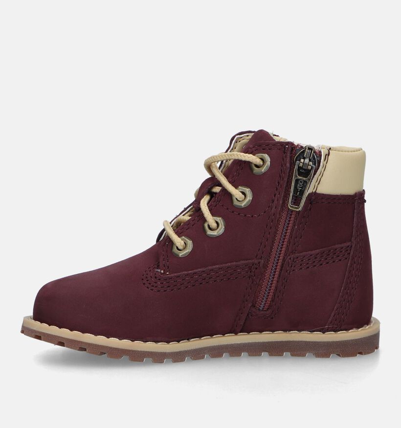 Timberland Pokey Pine 6IN BOOT Chaussures pour bébé en Bordeaux pour filles, garçons (329090) - pour semelles orthopédiques