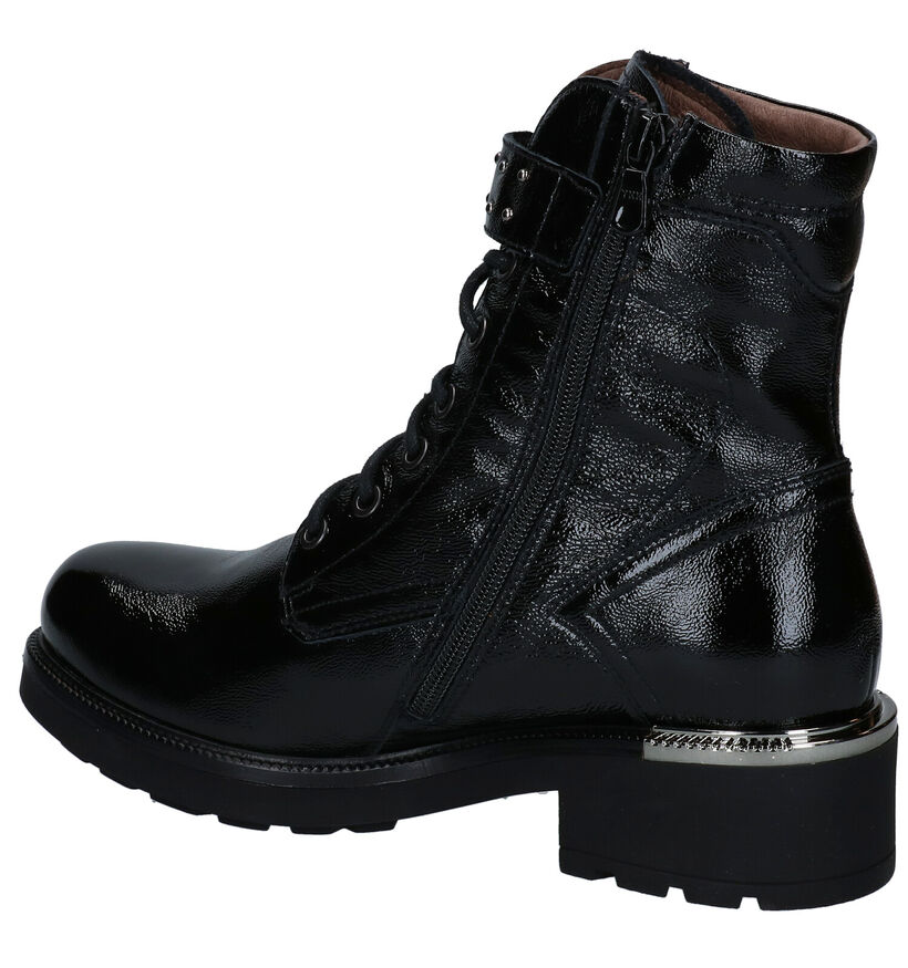 NeroGiardini Boots à lacets en Noir en verni (284016)