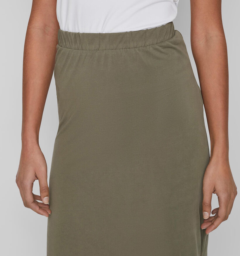 Vila Modala Jupe longue en Vert khaki pour femmes (335441)