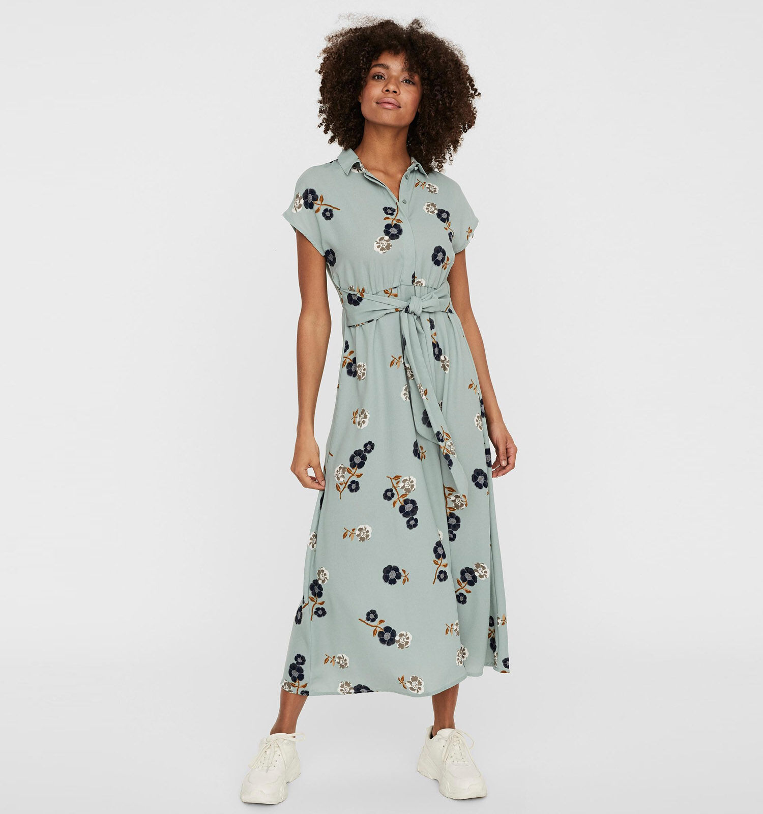 Vero Moda Allie Robe Chemise en Vert Femmes Robes en ligne sur TORFS.BE