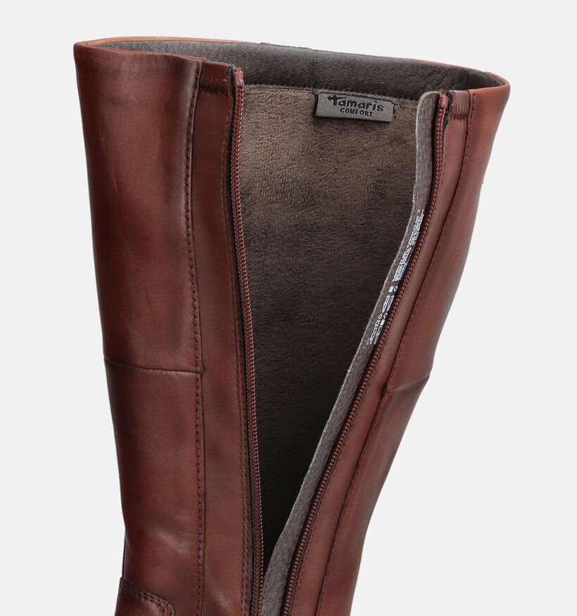 Tamaris Comfort Cognac Lange Laarzen voor dames (362911) - geschikt voor steunzolen