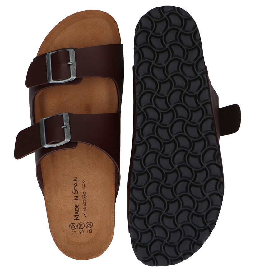 Made in Spain Nu-pieds casual en Noir en simili cuir (287683)