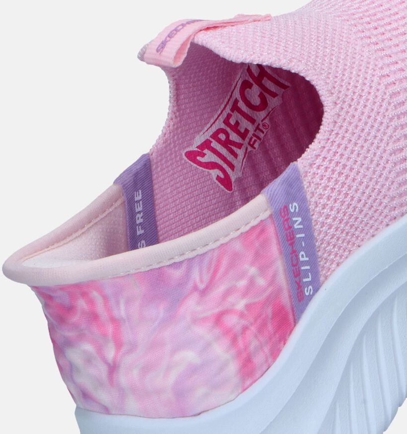 Skechers Slip-ins Ultra Flex 3.0 Baskets en Rose pour filles (335715)