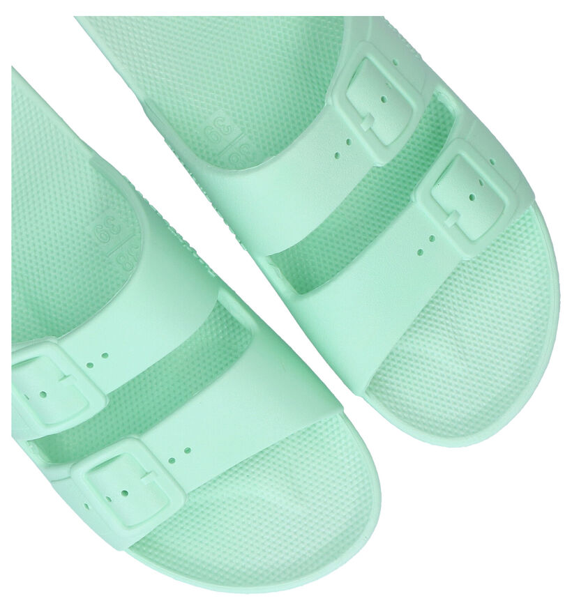 Freedom Moses Basic Groene Slippers in kunststof (288370)