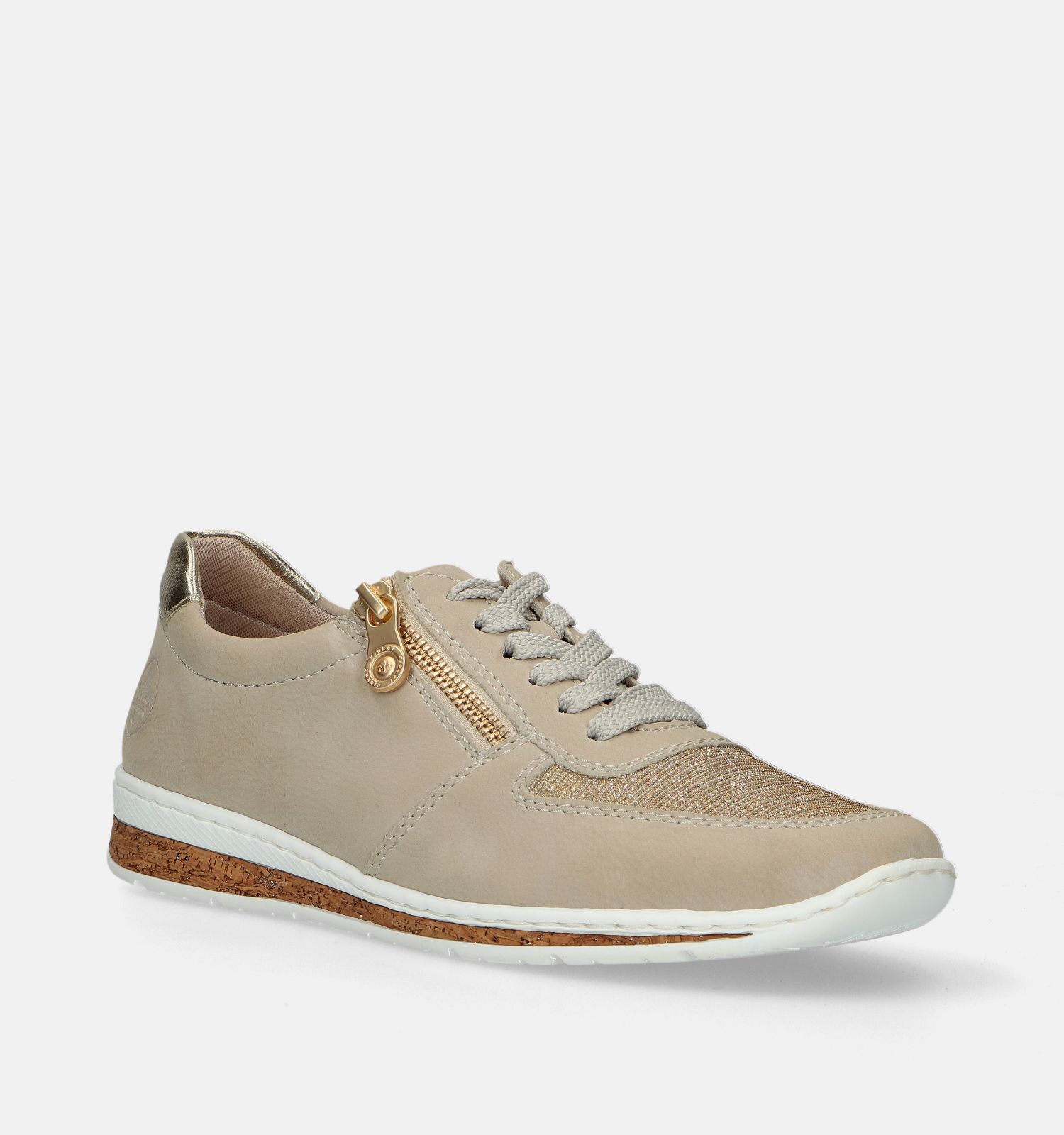 Rieker Taupe Sneakers Dames Sneakers Online op TORFS.BE