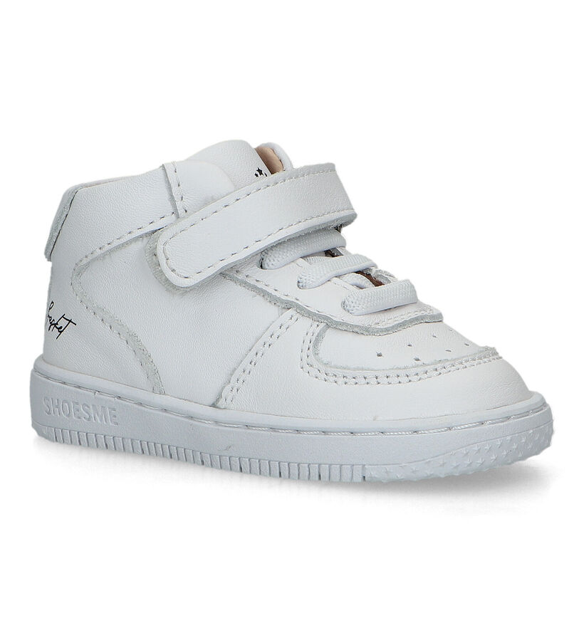 Shoesme Witte Sneakers voor jongens, meisjes (320454) - geschikt voor steunzolen