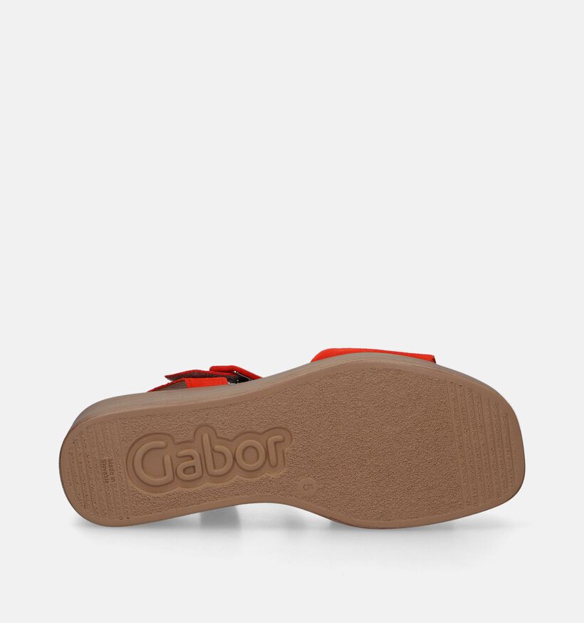 Gabor Best Fitting Sandales avec talon compensé en Orange pour femmes (339371)