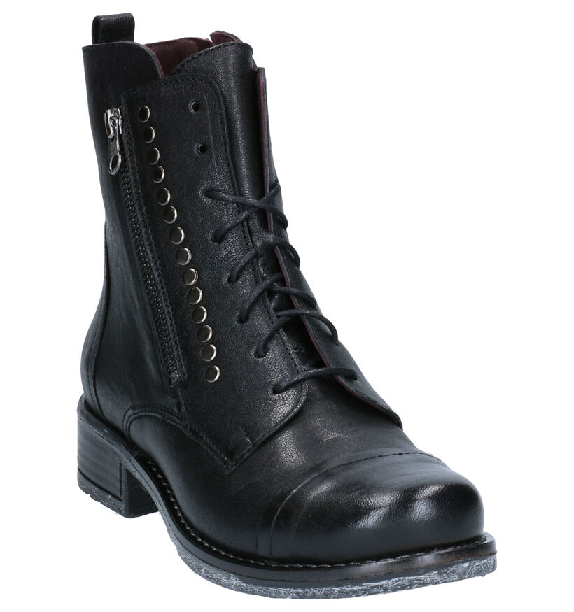 Brako Anatomics Zwarte Boots in leer (261400)