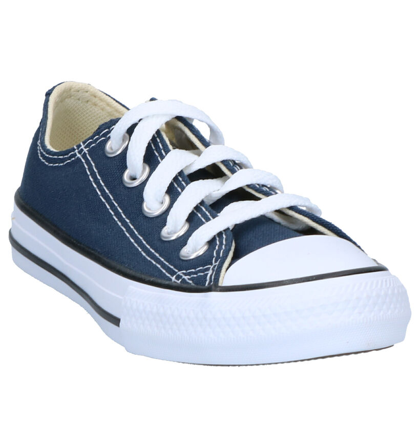 Converse Chuck Taylor All Star OX Baskets en Bleu en textile (266024)