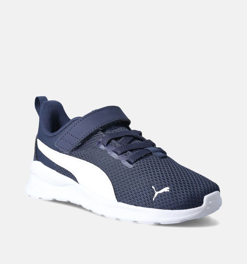 Puma Anzarun Lite AC+ Donkerblauwe Sneakers voor jongens, meisjes (359219) - geschikt voor steunzolen