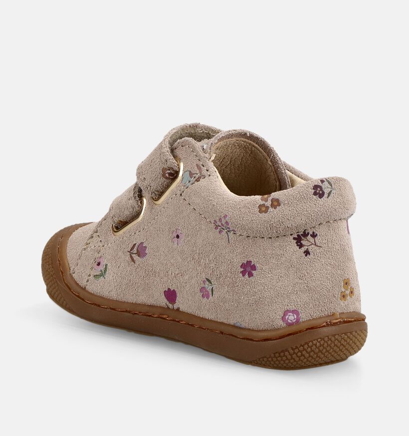 Naturino Cocoon Suede Donkerbeige Boots met Velcro voor meisjes (380140) - geschikt voor steunzolen