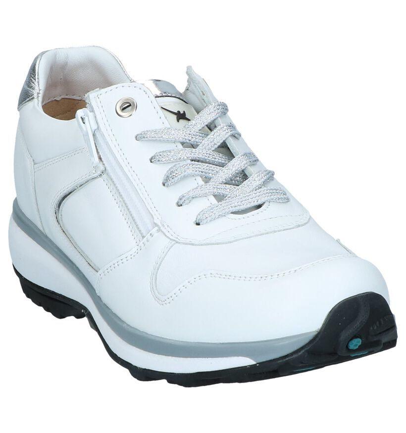 Witte Schoenen met Rits/Veter Xsensible Jersey in leer (246451)