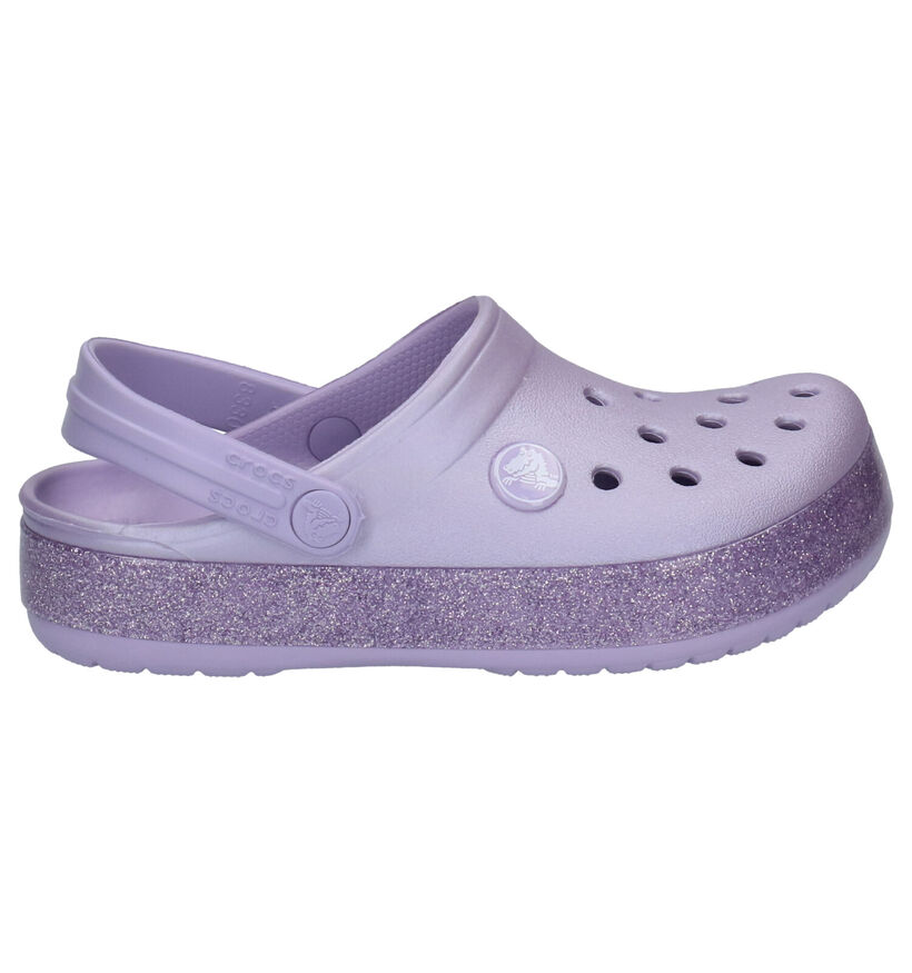 Crocs Crocband Glitter Nu-pieds en Argent en synthétique (255719)