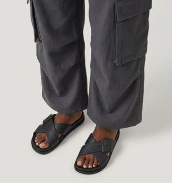 Freedom Moses Slippers Zwart/Oranje